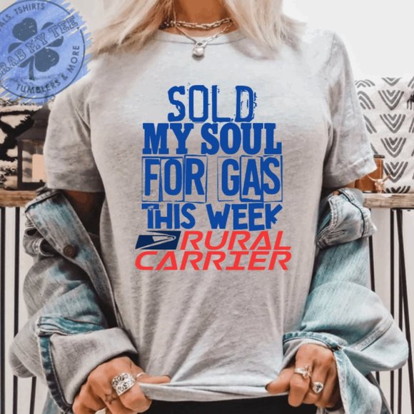 VINTAGE LOOK RURAL CARRIER TSHIRT - Picture 1 of 4